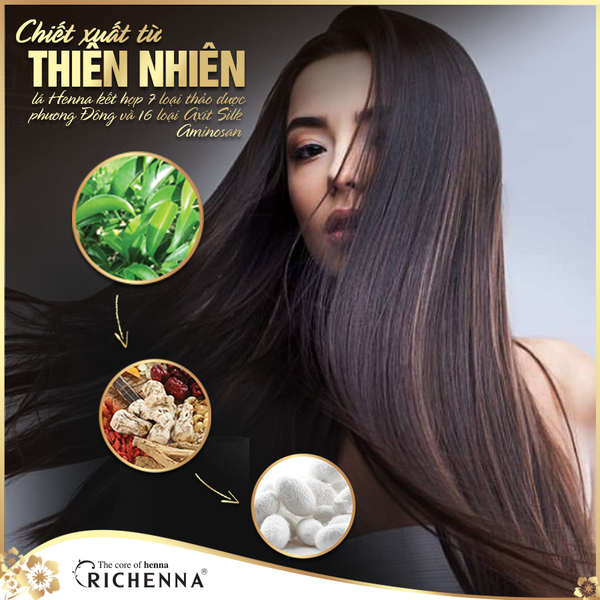 Richenna Hi-Speedy Color sẽ giúp bạn có mái tóc óng ả, bắt mắt chỉ trong thời gian ngắn. Đảm bảo sản phẩm an toàn và dễ sử dụng, bạn không cần đến tiệm tóc để có được mái tóc ưng ý.