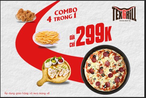 TEXGRILL HẢI PHÒNG - COMBO 4 TRONG 1 CHỈ 299K (HẾT HẠN)