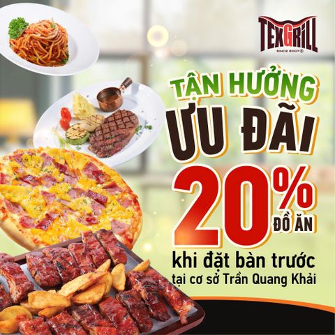 [TRẦN QUANG KHẢI] QUÀ TẶNG CUỐI THÁNG: GIẢM 20% HÓA ĐƠN