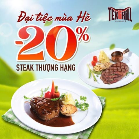 ✨ TIỆC ÂU THÊM TRỌN VẸN VỚI QUÀ TẶNG 20% STEAK CAO CẤP