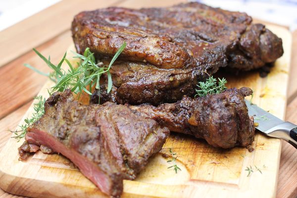 Lamb steak in Texgrill
