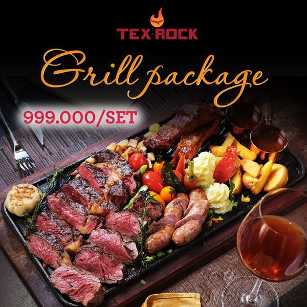 Combo ưu đãi bò bít tết của nhà Texrock Steakhouse