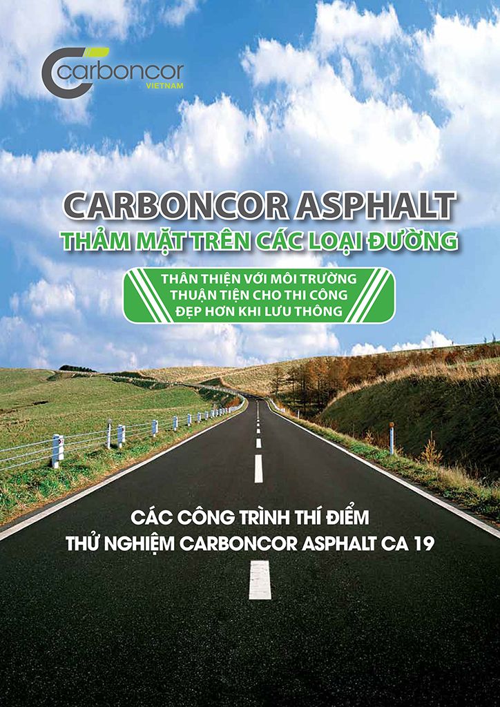 Các công trình thí điểm thử nghiệm Carboncor Asphalt CA 19