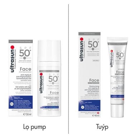 Ultrasun - Quy cách đóng gói sản phẩm