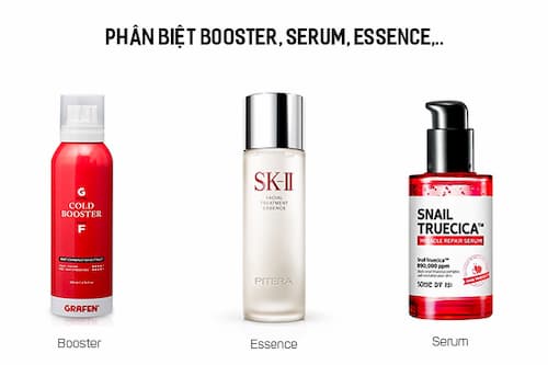 Phân biệt Booster với serum và essence trong chu trình dưỡng da