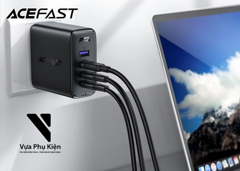 Trên tay củ sạc Acefast Gan PD 100W A39 - Tiện ích với 4 cổng sạc