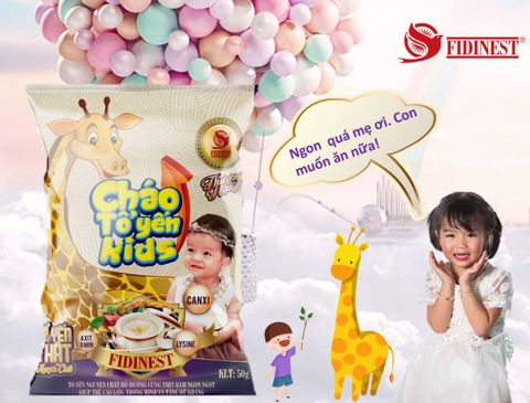 Có gì khác biệt trong sản phẩm Cháo tổ yến FIDINEST KIDs dành cho bé yêu của bạn!