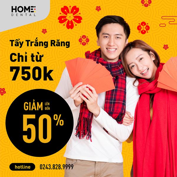 RĂNG ĐẸP VẬN SANG - NHẬN VÀNG ĐÓN TẾT - Nha Khoa Home