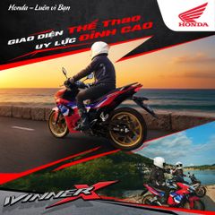 🏍 Honda Winner X – Giao Diện Thể Thao, Uy Lực Đỉnh Cao 💯