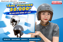 TẶNG VOUCHER 50.000Đ DÀNH CHO KHÁCH HÀNG MUA NÓN BẢO HIỂM HONDA JET & NET