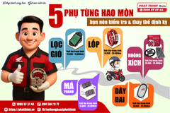 🛠️ 5 PHỤ TÙNG XE MÁY HAO MÒN – ĐỪNG CHỜ TỚI KHI 
