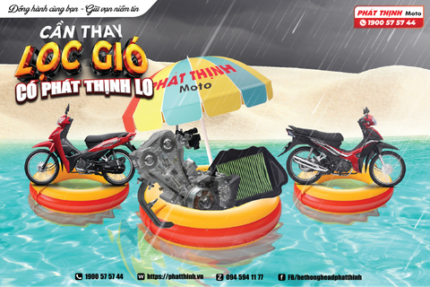 🌧️☀️ THỜI TIẾT NẮNG MƯA BẤT CHỢT – ĐỪNG BỎ QUÊN “LÁ PHỔI” CỦA CHIẾC XE! 🛵💨