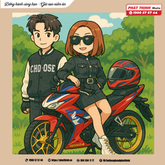 XE MÁY HONDA THEO PHONG CÁCH GHIBLI