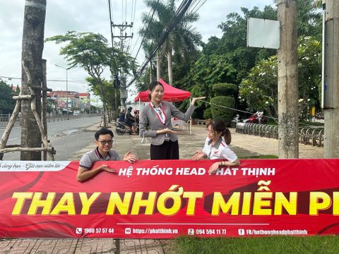 THAY NHỚT MIỄN PHÍ - DẦU PRO HONDA - HỆ THỐNG HEAD PHÁT THỊNH tại CÔNG VIÊN RẠCH KIẾN