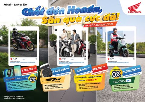 🎉 CHỐT ĐƠN HONDA – SĂN QUÀ CỰC ĐÃ 🎉