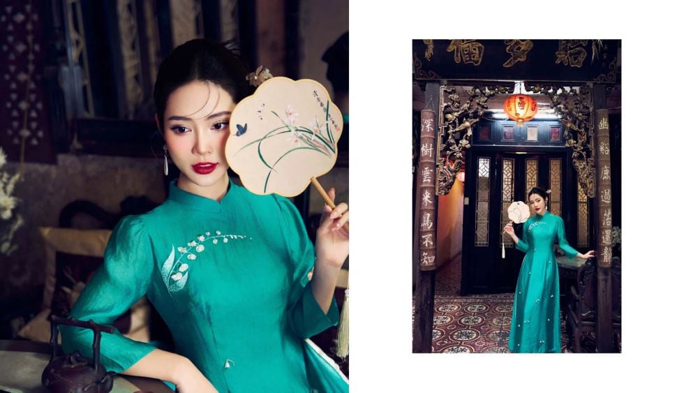 Tỏa sáng duyên dáng với bộ sưu tập áo dài cách tân của Pantio