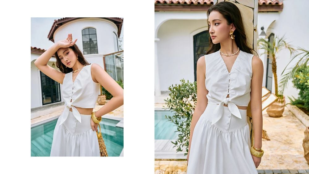 Cầu Mây – Outfit Nữ Tính + Giày Bệt
