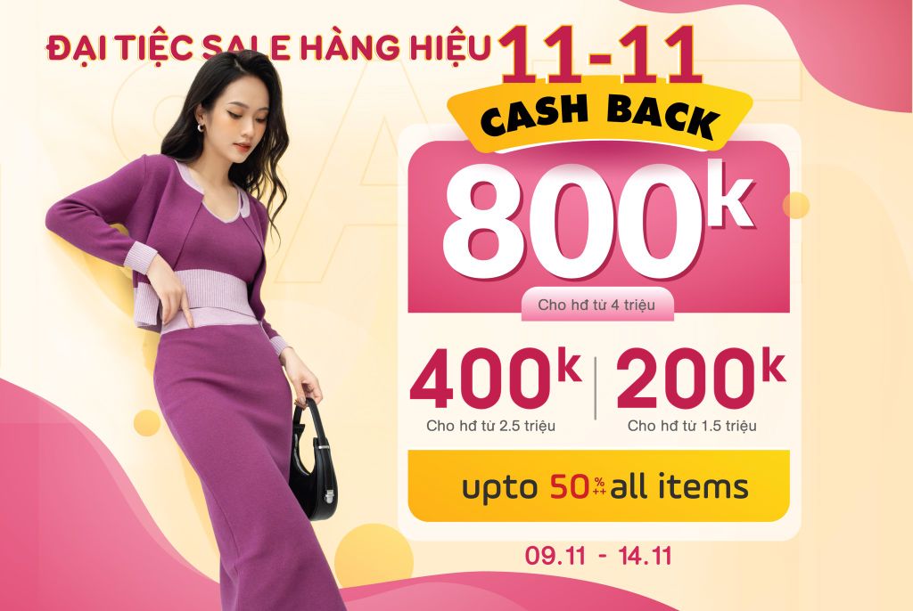 BÙNG NỔ ĐẠI TIỆC SALE HÀNG HIỆU 11.11 CÙNG PANTIO