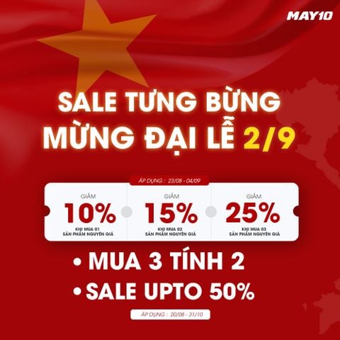 🔥MỪNG QUỐC KHÁNH || GIẢM ĐẾN 50% - ĐỒNG GIÁ TỪ #99K, #156K, #256K,...