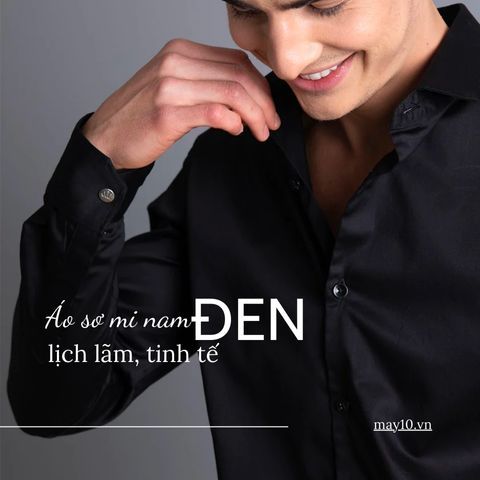 TOP 7 áo sơ mi nam đen CỰC SANG và CHẤT cho phái mạnh