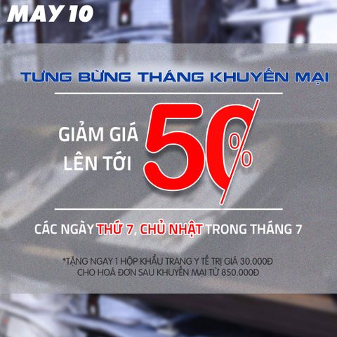 TƯNG BỪNG THÁNG KHUYẾN MẠI - GIẢM GIÁ SẢN PHẨM LÊN ĐẾN 50%