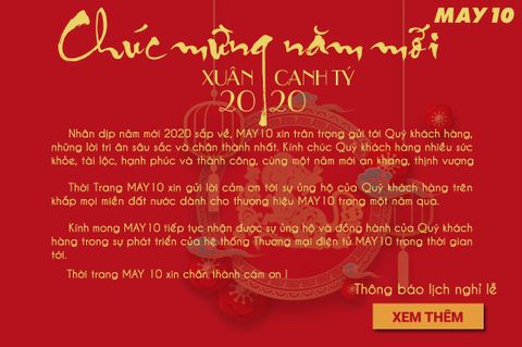 [THÔNG BÁO] Lịch nghỉ Tết Nguyên Đán Canh Tý 2020