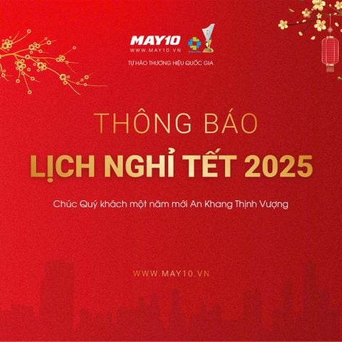THÔNG BÁO LỊCH NGHỈ TẾT 2025