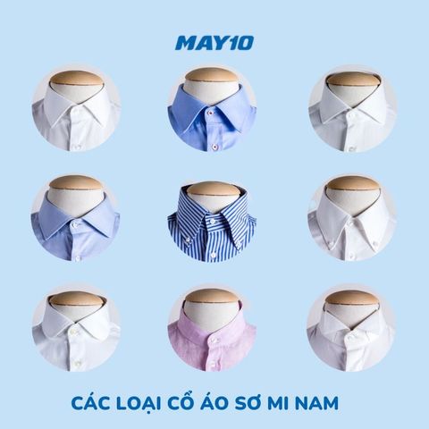 13 Loại Cổ Áo Sơ Mi Nam Phổ Biến Nhất | Cách Chọn Cổ Áo Phù Hợp