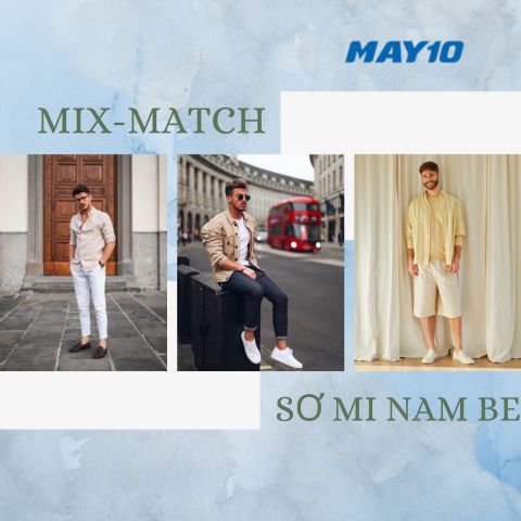 10 Cách phối áo sơ mi nam màu be đơn giản mà thời trang