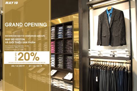 [KHAI TRƯƠNG] CHÀO MỪNG TRUNG TÂM THỜI TRANG MAY10 CENTURION GROUPS - SỐ 2B LÊ THÁNH TÔNG - HÀ NỘI