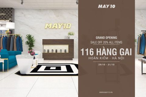 [KHAI TRƯƠNG] ĐẠI LÝ MAY 10 116 HÀNG GAI
