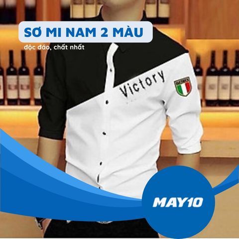 Top 10 áo sơ mi nam 2 màu cách điệu Hàn Quốc độc đáo