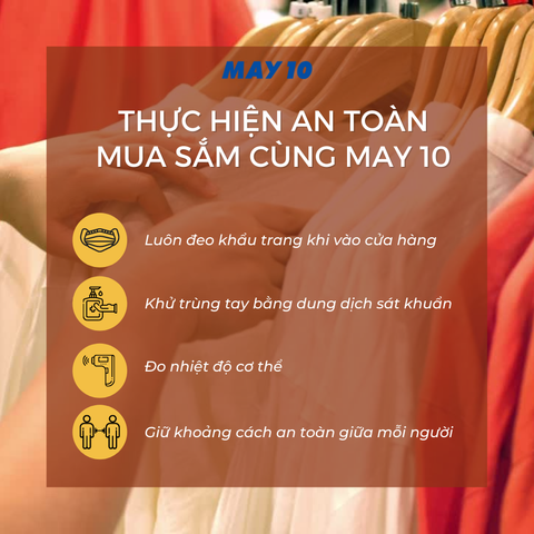 THỰC HIỆN AN TOÀN MUA SẮM CÙNG MAY 10