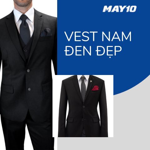 TOP 4 vest nam đen đẹp hoàn hảo cho anh chàng 