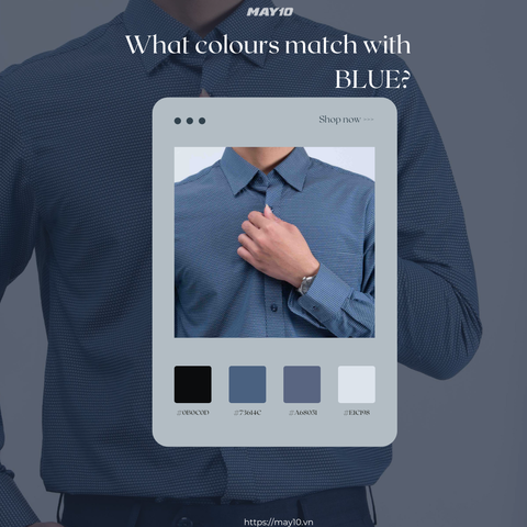 Phối màu với xanh 