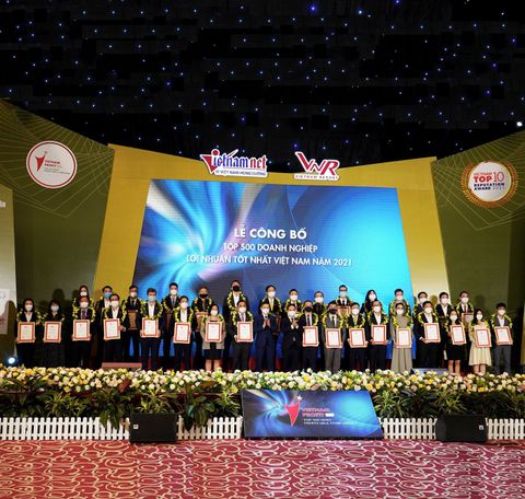 May 10 “Lọt Top 500 doanh nghiệp  có lợi nhuận tốt  nhất Việt Nam năm 2021”