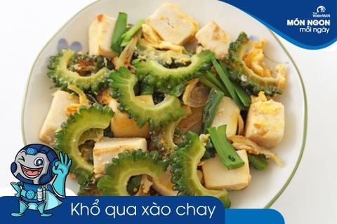 Công thức làm món khổ qua xào chay phù hợp cho người ăn kiêng