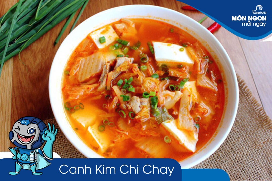 Cách nấu canh kim chi chay thơm cay hấp dẫn chuẩn vị Hàn Quốc