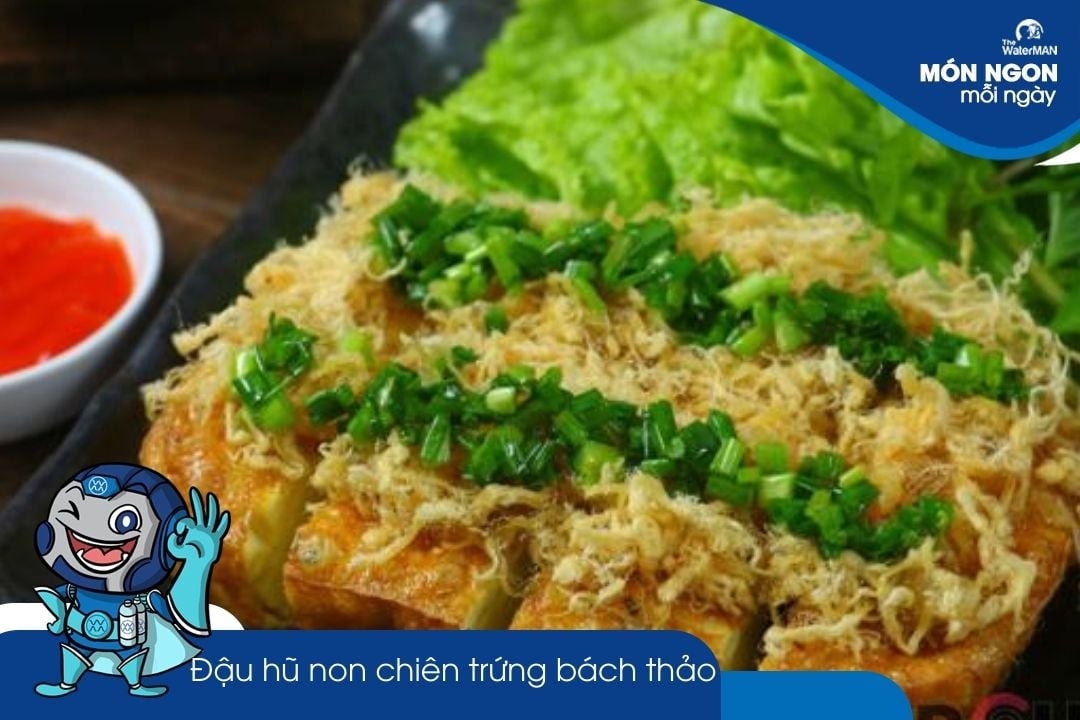 Hướng dẫn làm đậu hũ non chiên trứng bắc thảo thơm ngon, lạ miệng