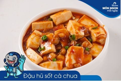 Bữa ăn bổ dưỡng với món đậu hũ non sốt cà chua