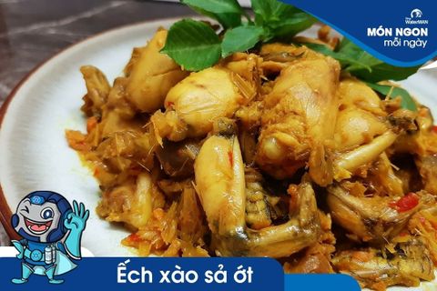 Cách làm món ếch xào sả ớt thơm ngon hấp dẫn