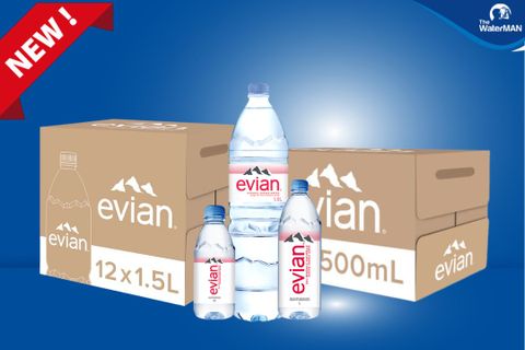 Evian thay đổi giao diện mới mẻ, độc đáo hơn