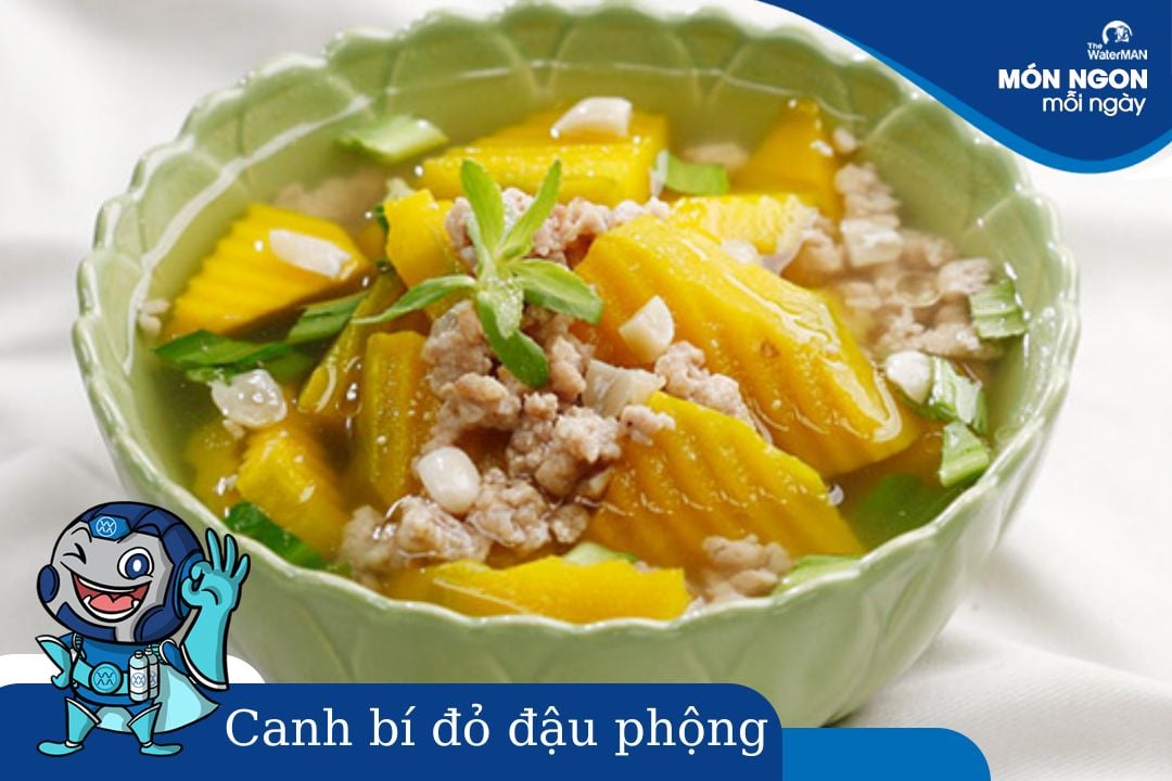 Hướng dẫn cách nấu canh bí đỏ đậu phộng bùi bùi, béo béo cho cả nhà