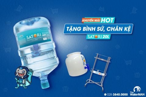 Mua Nước Satori - Tặng Chân Kệ, Bình Sứ