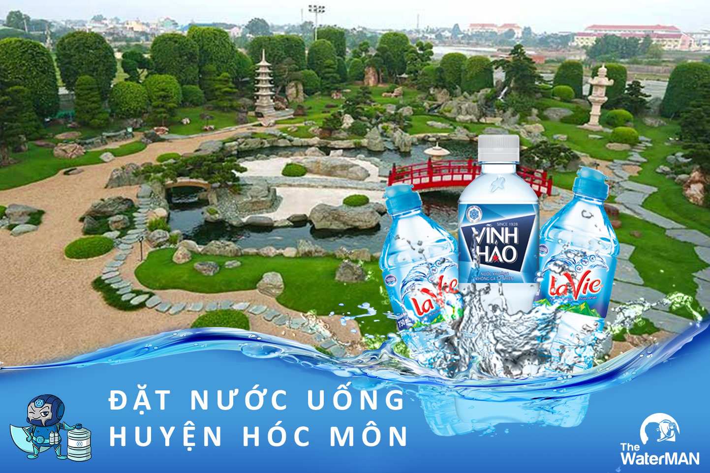 Đại lý giao nước khoáng huyện Hóc Môn