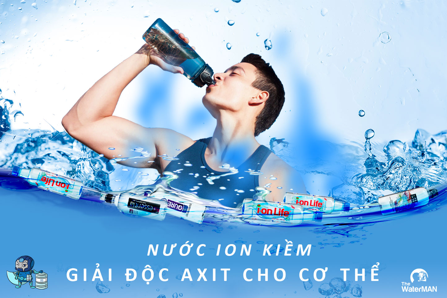 Trung hòa được axit dư, nước ion kiềm là cứu cánh của cơ thể bạn