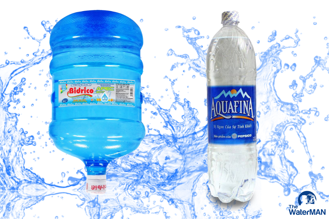 Nên chọn mua nước tinh khiết Aquafina hay Bidrico?