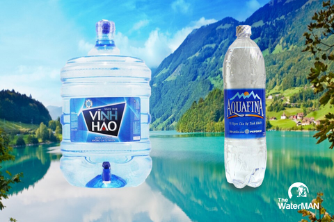Nên chọn mua nước khoáng Vĩnh Hảo hay nước tinh khiết Aquafina?