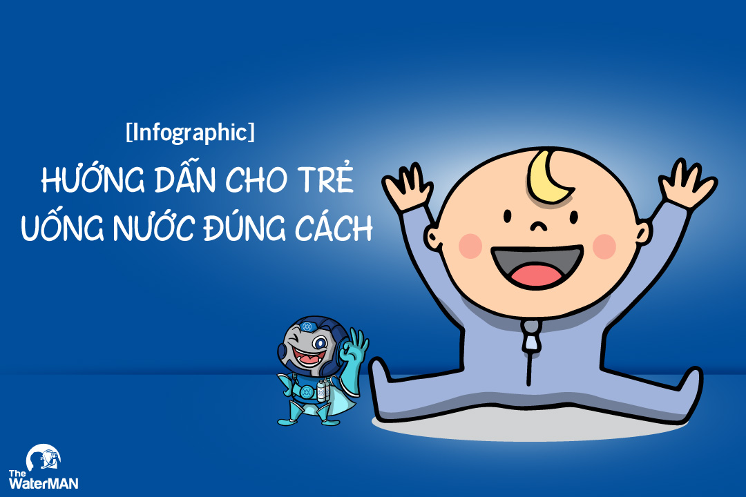 [Infographic] Hướng dẫn cho trẻ uống nước đúng cách