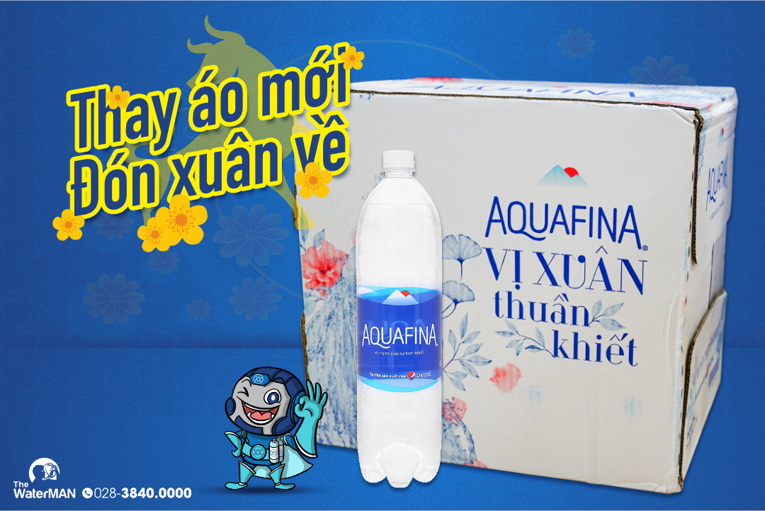 Nhãn mới của nước tinh khiết Aquafina